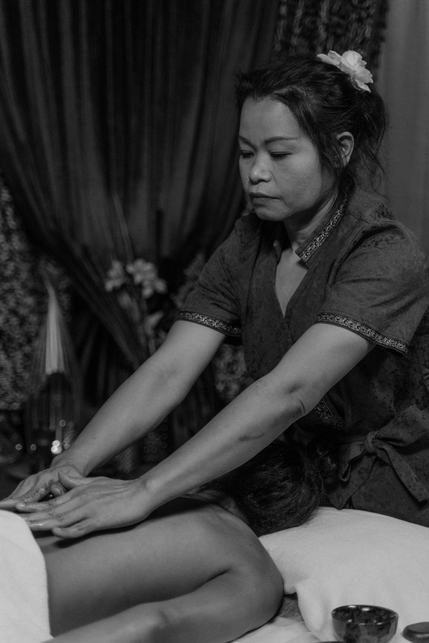 Entspannungsmassage für den Rücken